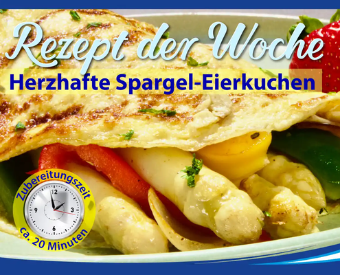 Herzhafte Spargel-Eierkuchen sind die Idee, Garlipp-Spargel einfach einmal ganz anders genießen zu können. Zusammen mit verschiedenen weiteren Gemüsesorten beschreibt Ihnen dieses Rezept eine schnelle Zubereitung eines nahrhaften Mahls. Zubereitungszeit: 20 Minuten