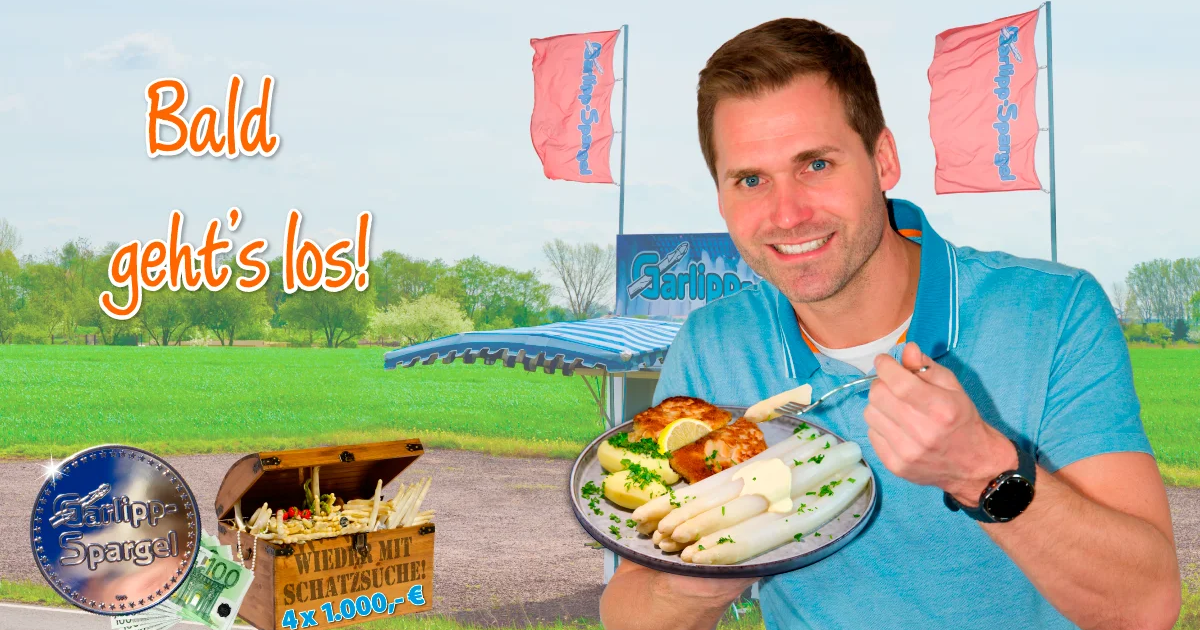bald-gehts-los Bald geht's los! Es ist wieder so weit. Die Spargelernte naht. Bald wird der weiße und grüne Garlipp-Spargel wieder regional geerntet, damit Sie ihn frisch genießen können.