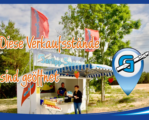 Diese Spargelverkaufsstände sind aktuell 2026 bei Garlipp-Spargel schon geöffnet.